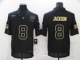 Nike Ravens 8 Lamar Jackson Black 2020 Salute To Service Limited Jersey,baseball caps,new era cap wholesale,wholesale hats